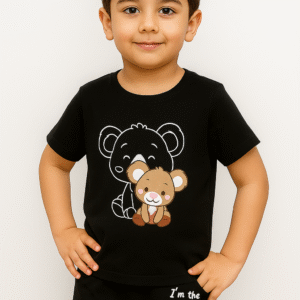 Black Bear Buddies Short Set